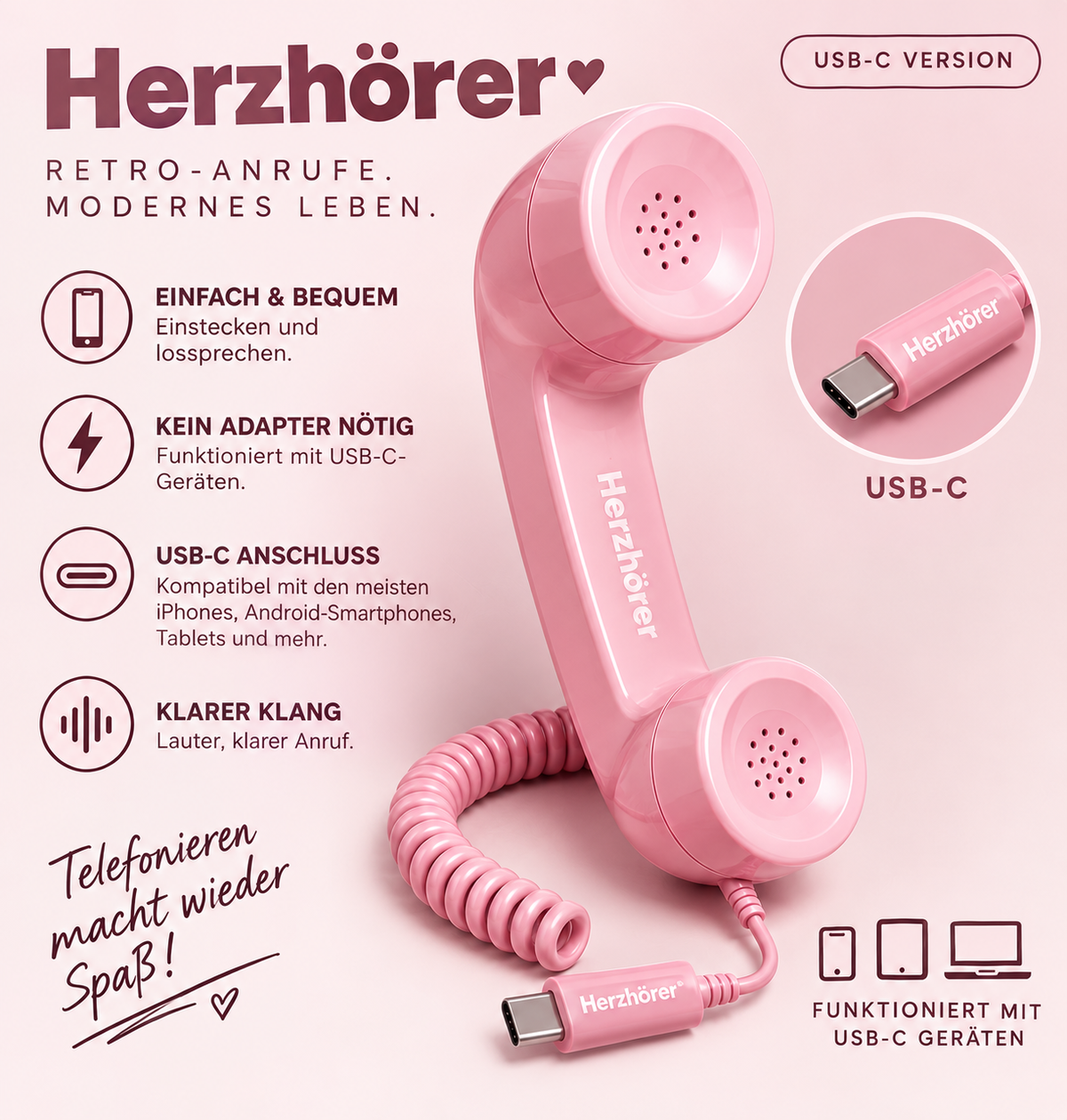 Herzhörer™ Retro-Hörer