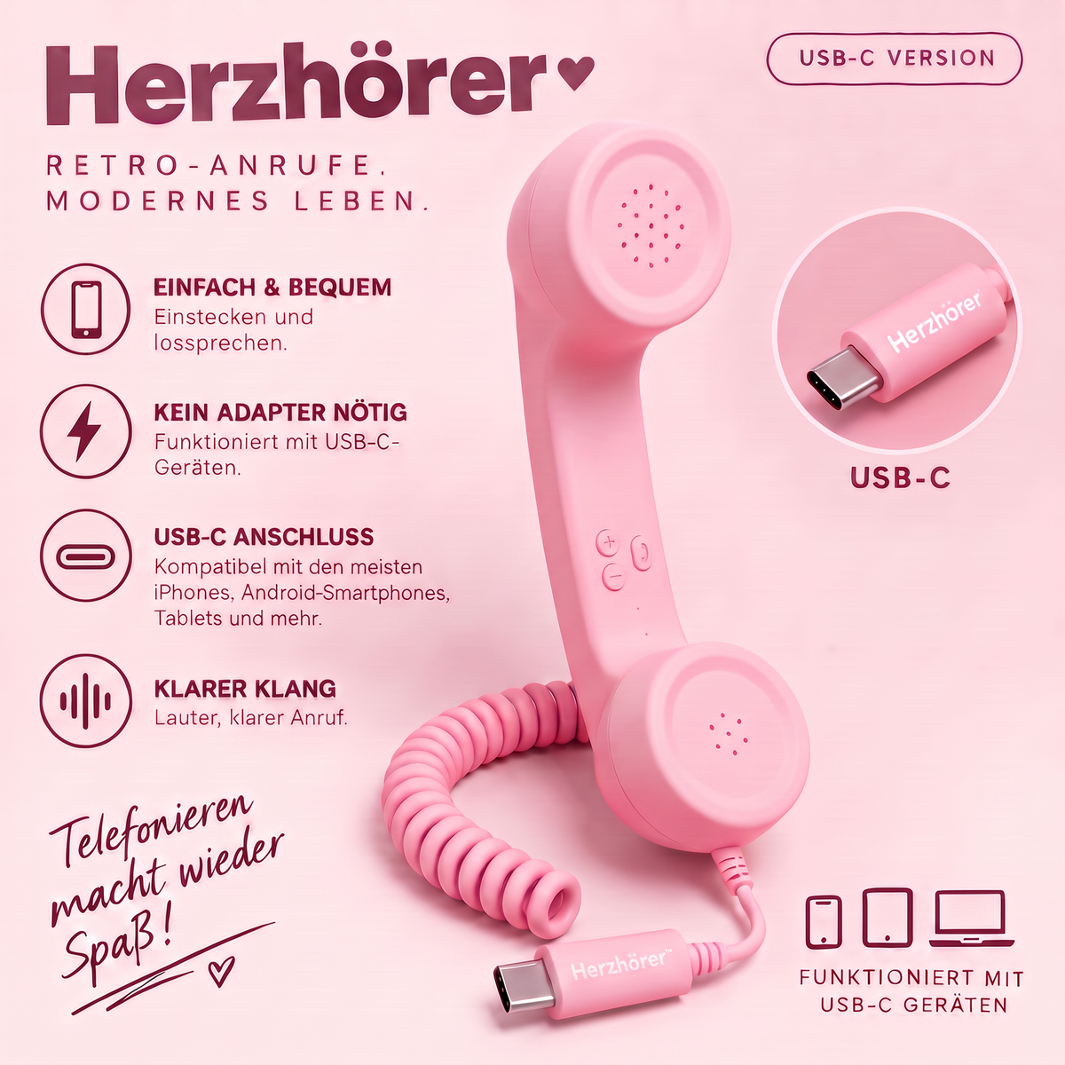 Herzhörer™ Retro-Hörer